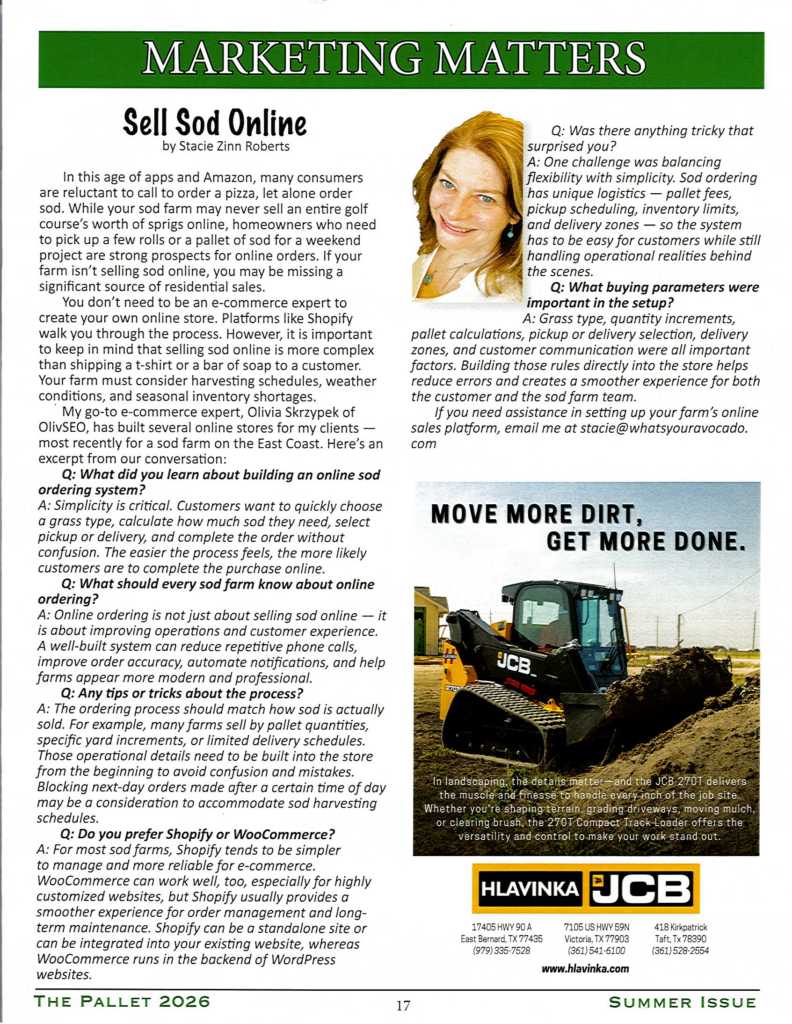 The Pallet - Sell Sod Online